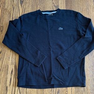 Lacoste Black Long Sleeve Crewneck